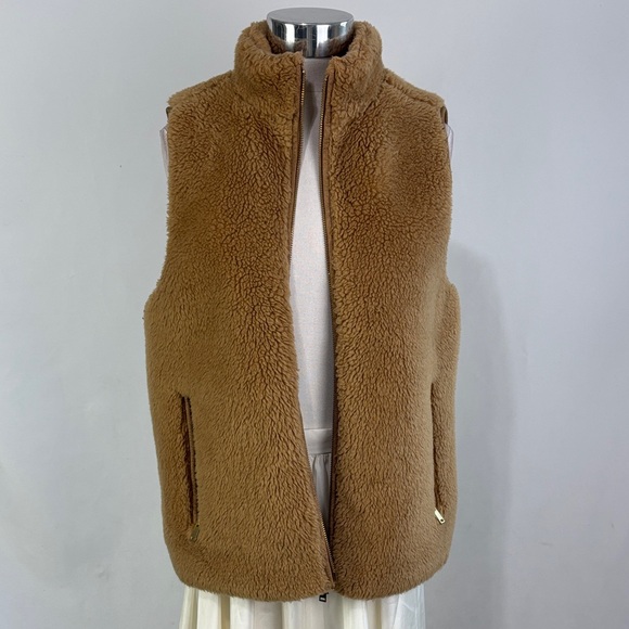 J. Crew Jackets & Blazers - J Crew Tan Teddy Vest